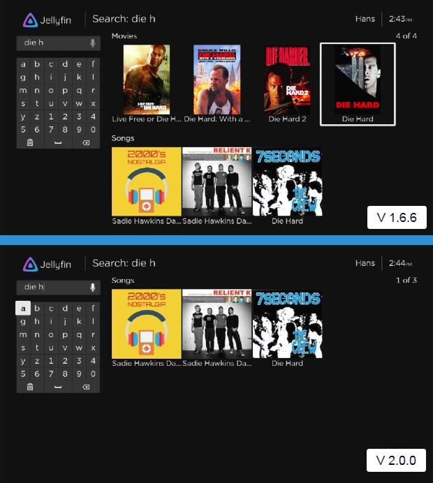 Comparación de búsquedas antes y después