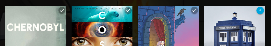 Screenshot van bekekenindicatoren met aangepaste transparante kleur