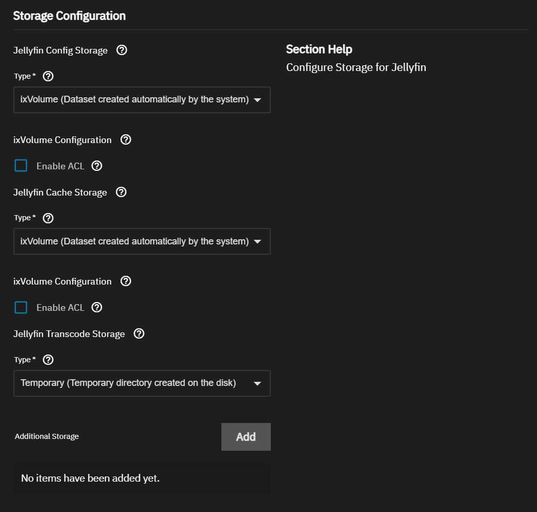 Opslagconfiguratie met ixVolumes