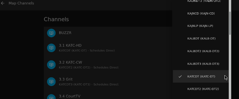 Stap 2 van het koppelen van kanalen