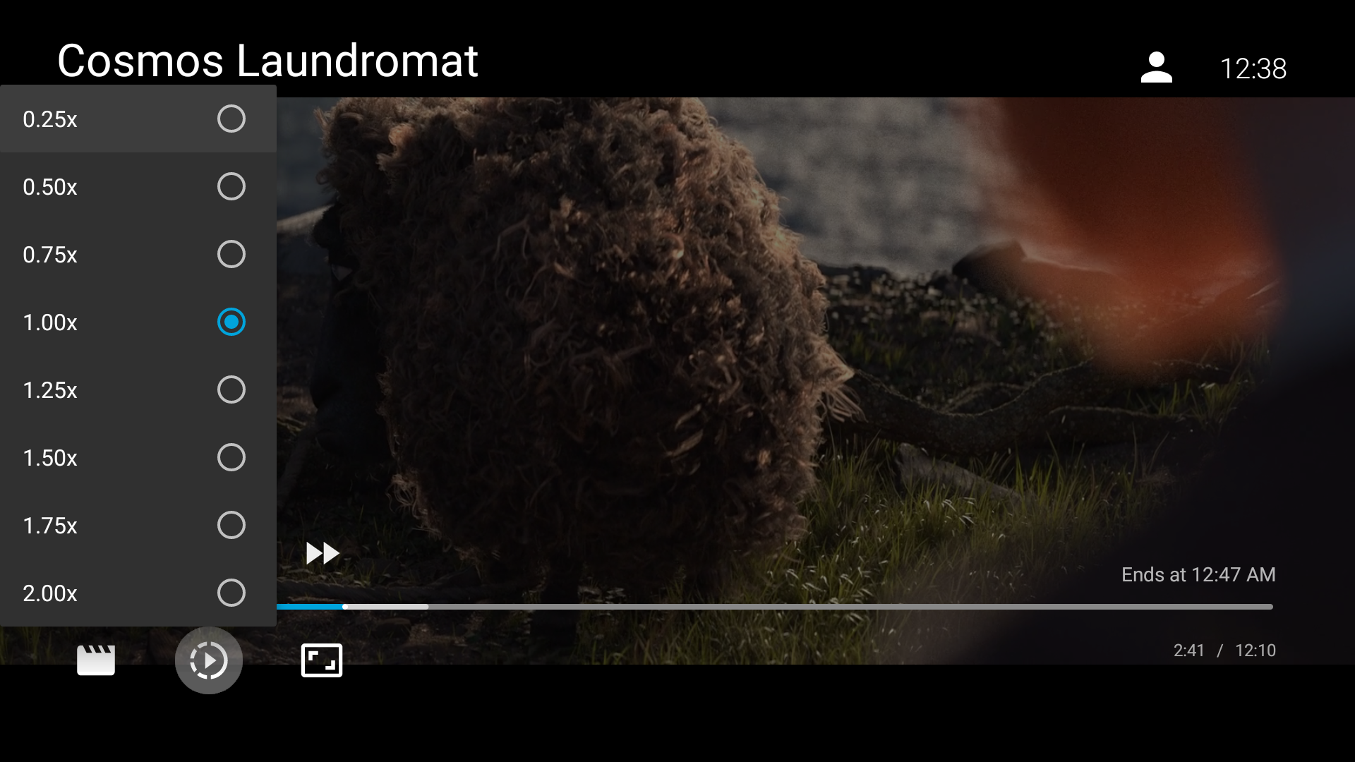 Schermafbeelding van de nieuwe snelheidsregeling