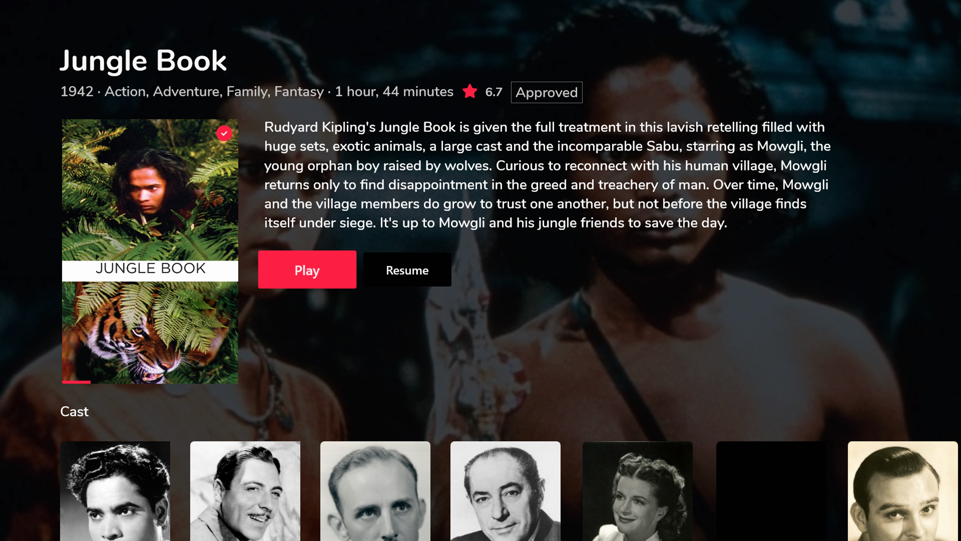 Xbox One 上的详情视图