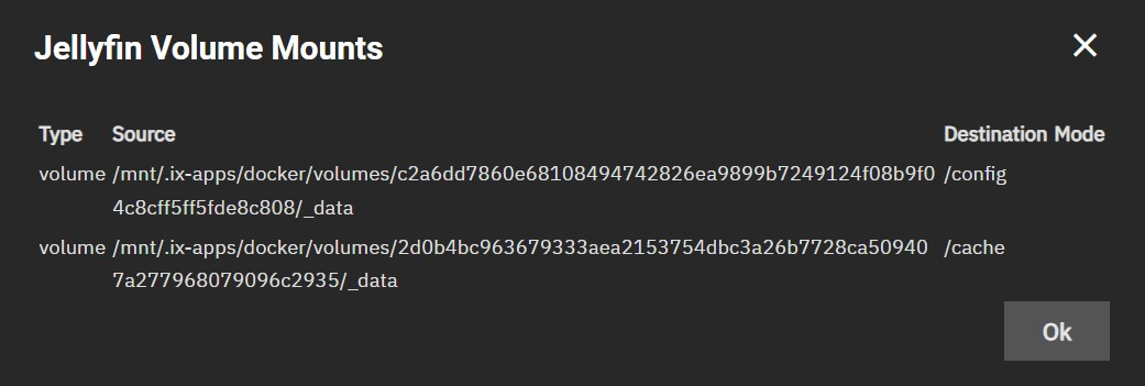 卷挂载信息详情